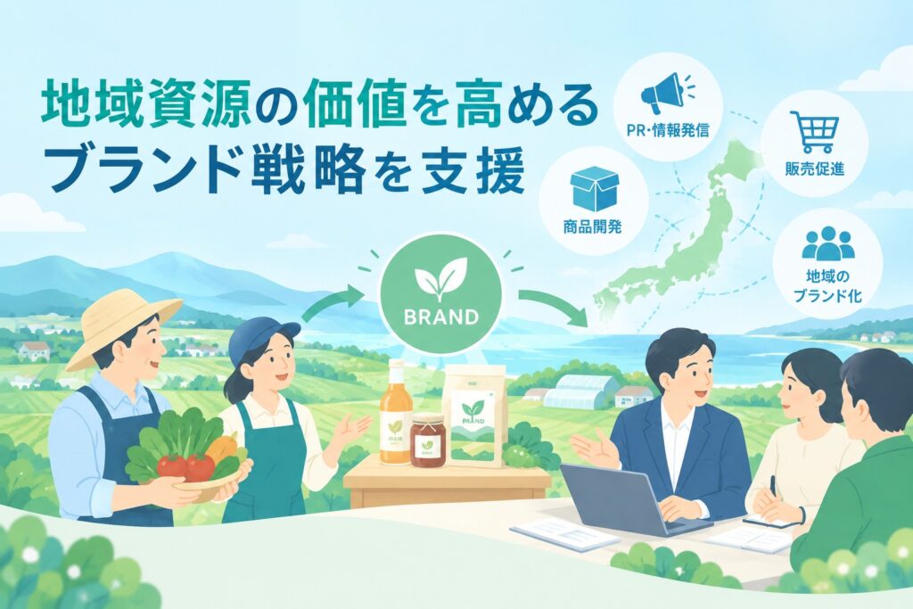 地域資源の価値を高めるブランド戦略を支援